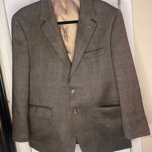 Lauren Ralph Lauren Brown Lamb Wool Sport Coat Suit Blazer